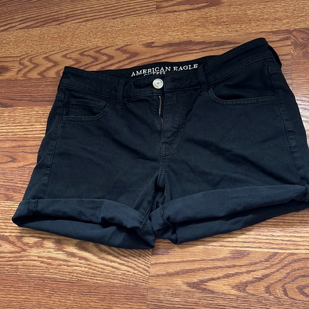 American eagle Black cargo shorts